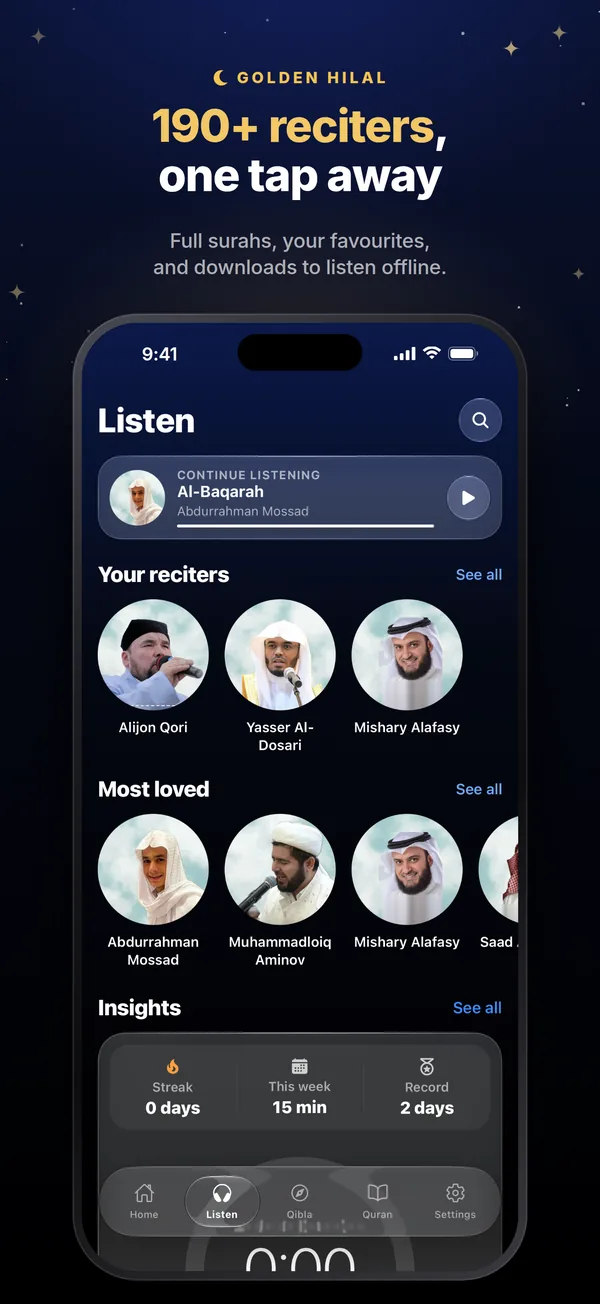 190+ reciters