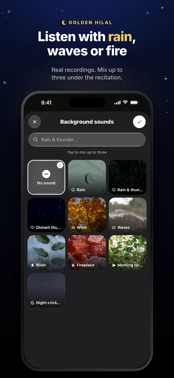 Background sounds